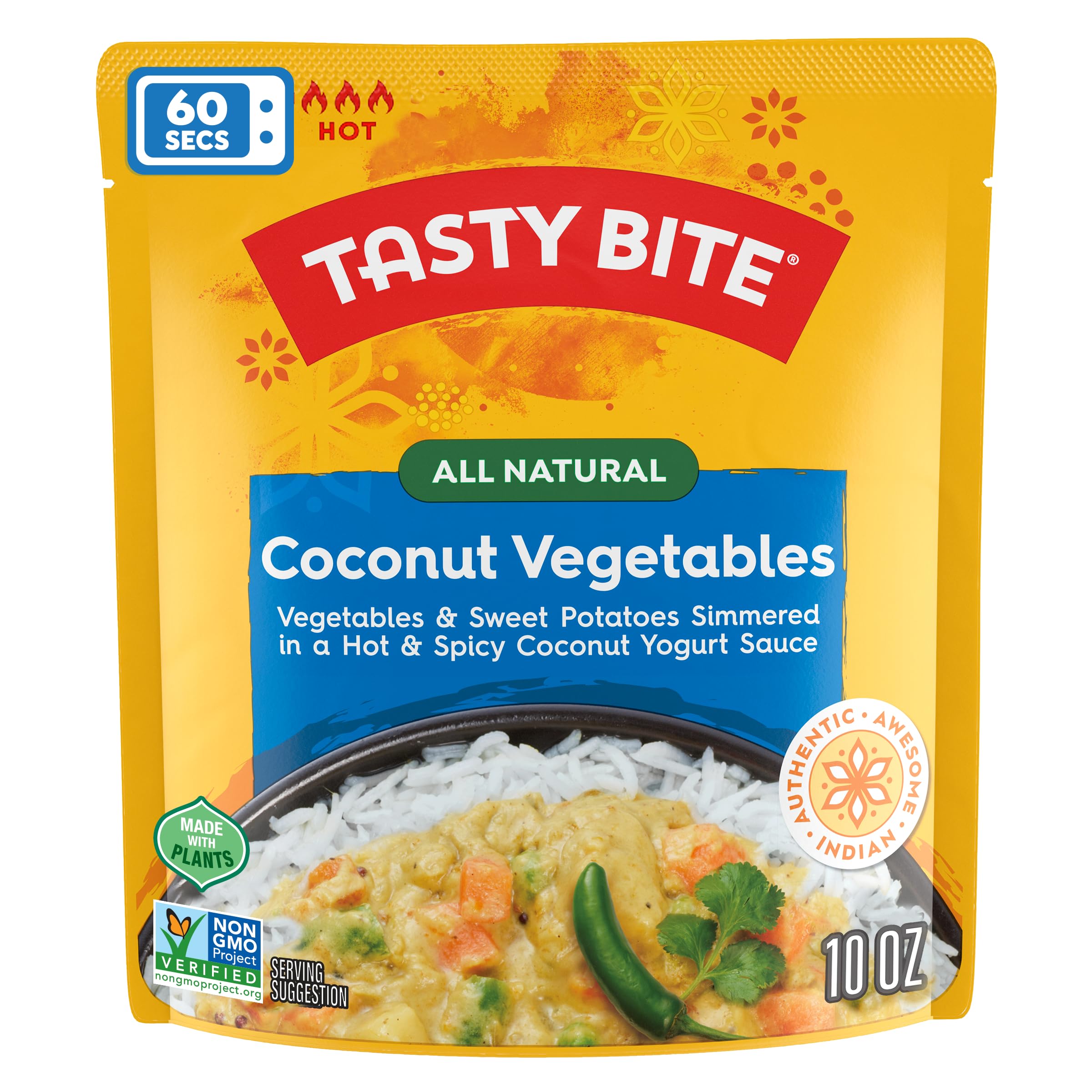 TASTY BITE COCONUT VEGETABLES 10 OZ