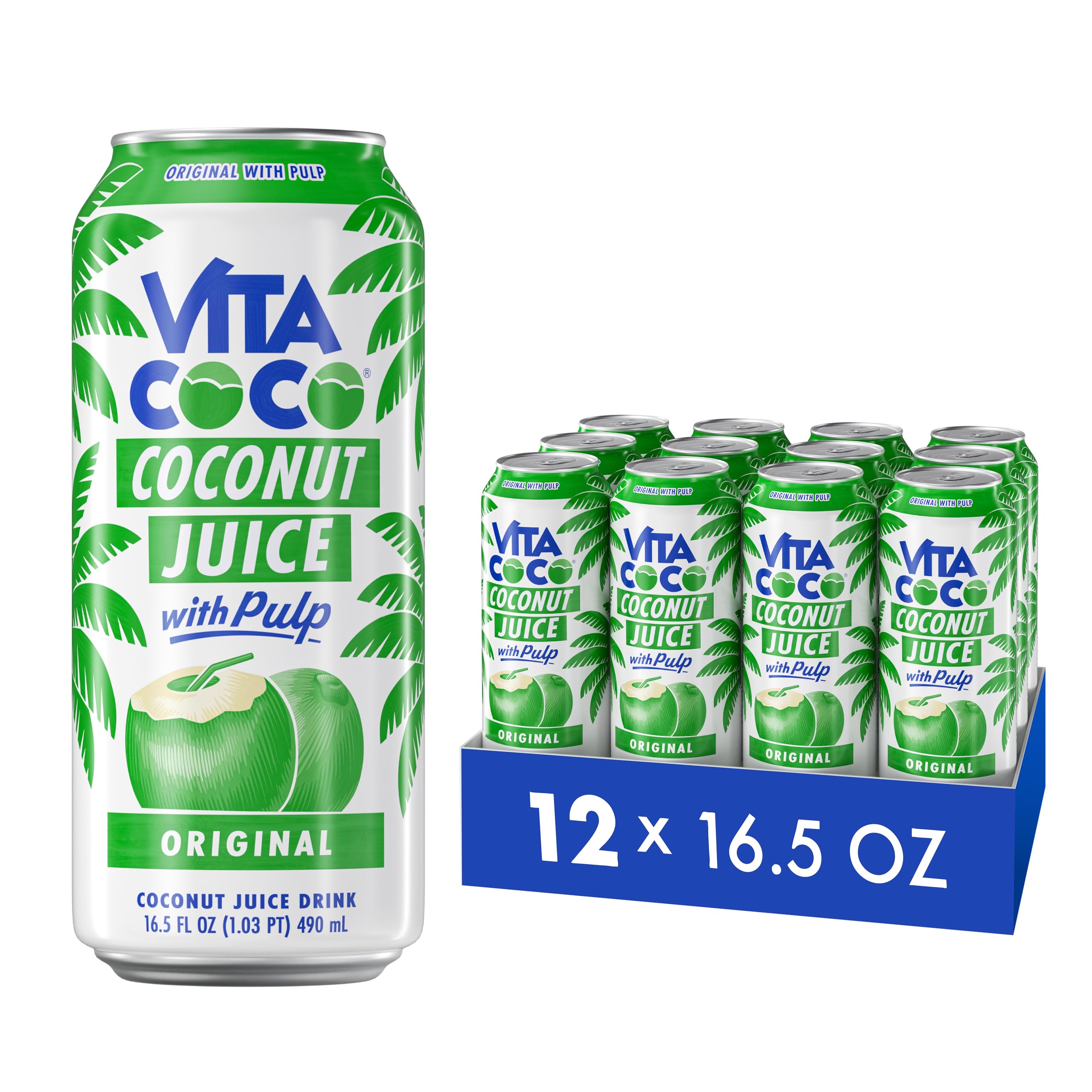 VITA COCOCNUT WATER WITH PULP 16.9 OZ