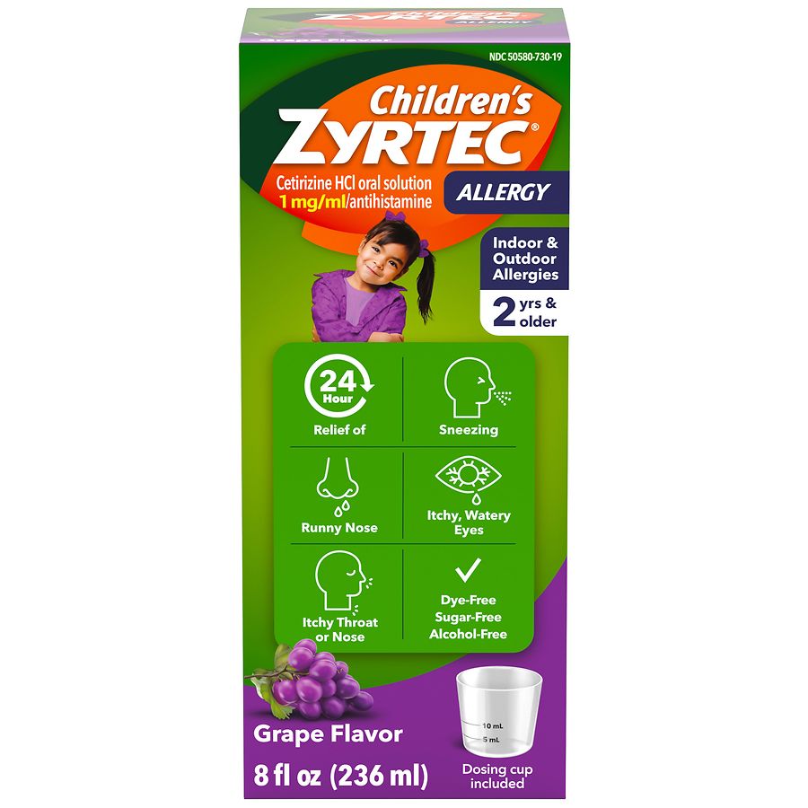 ZYRTEC CHILDREN ALLERGY GRAPE SYRUP