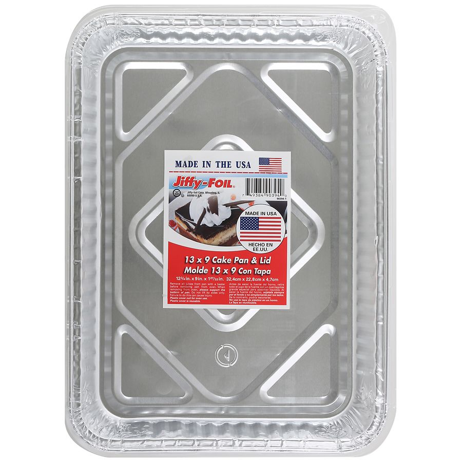 JIFFY FOIL CAKE PAN & LID