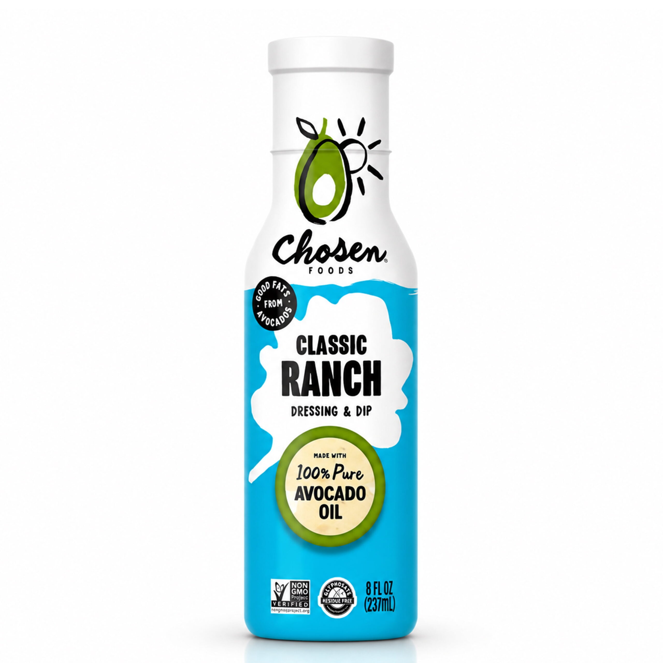 CHOSEN FOODS CLASSIC RANCH AVOCADO OIL 8 OZ