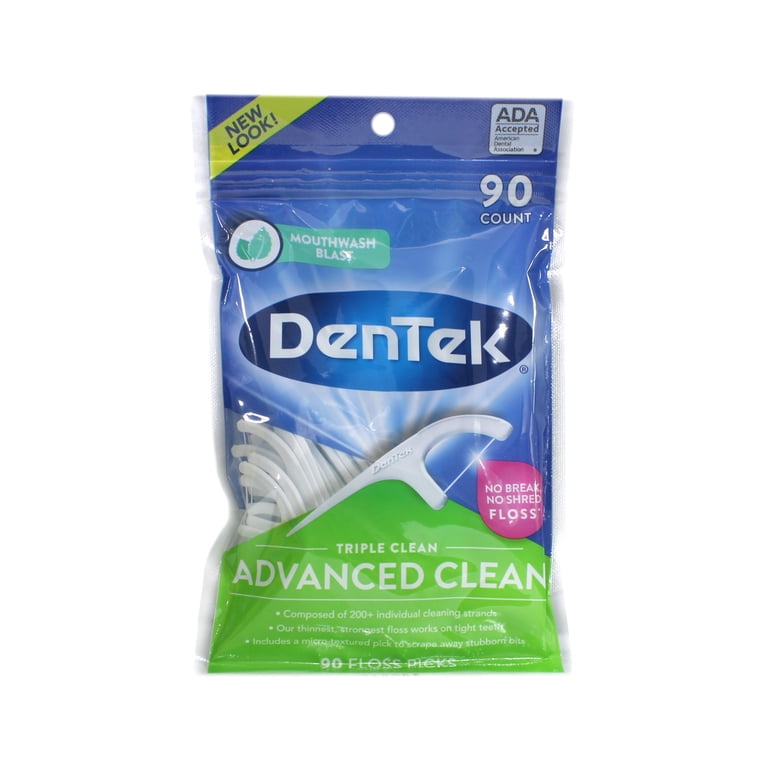 DENTEK TRIPLE CLEAN FLOSS PICKS 90C