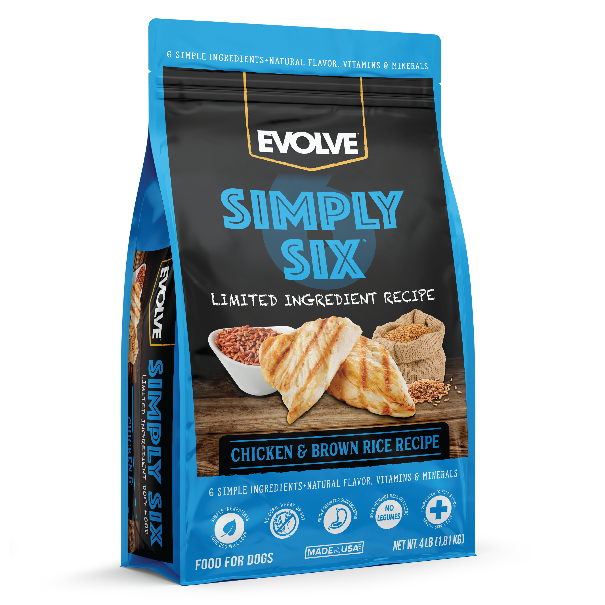 EVOLVO SIMPLY SIX CHICKEN & BROWN RICE