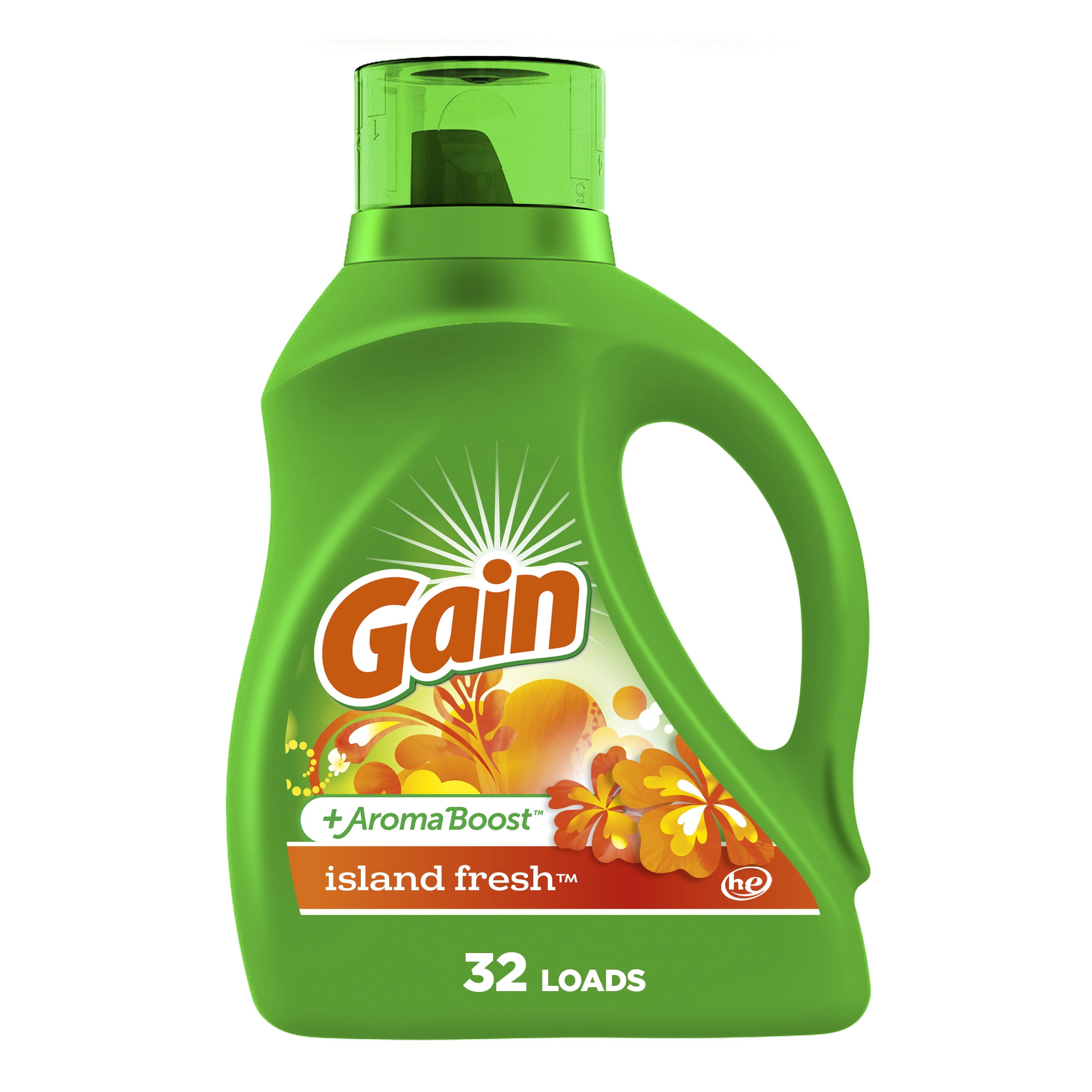 GAIN ISLAND FRESH LAUNDRY DETERGENT 46 OZ.
