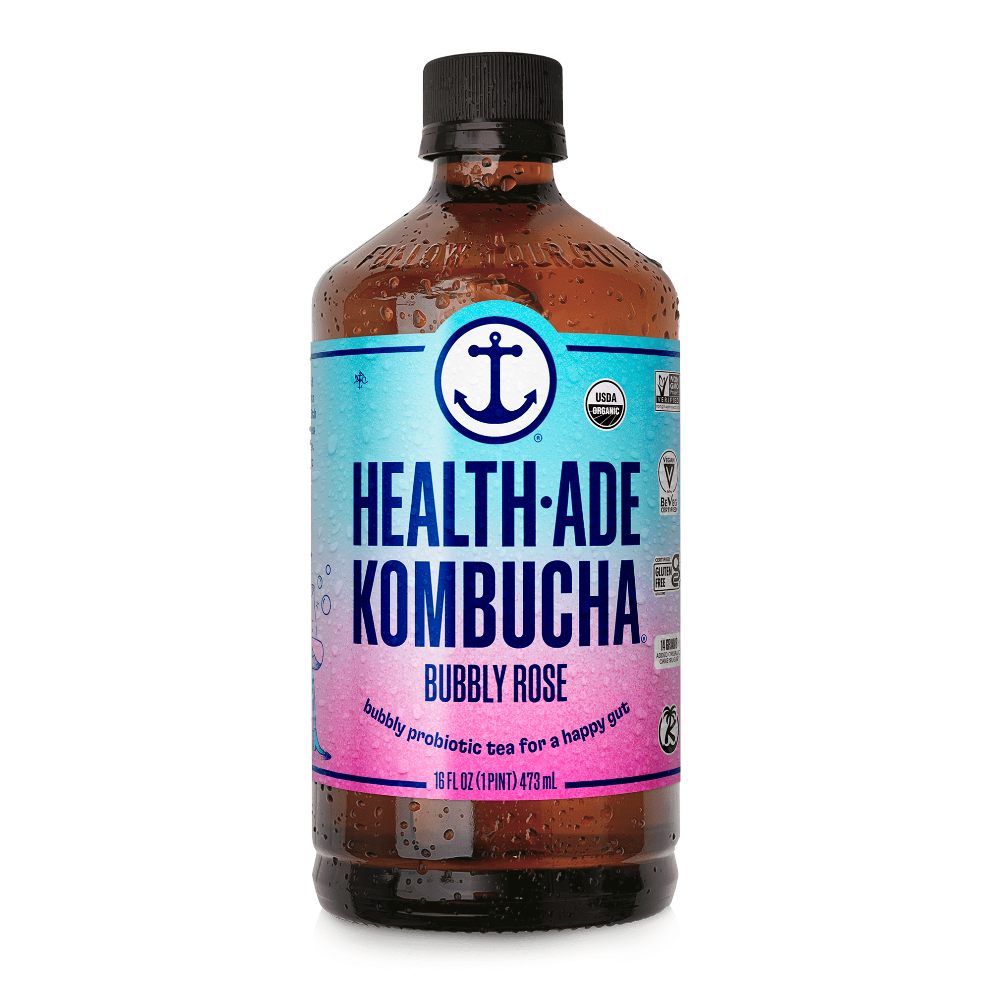 HEALTH ADE KOMBUCHA BUBBLY ROSE