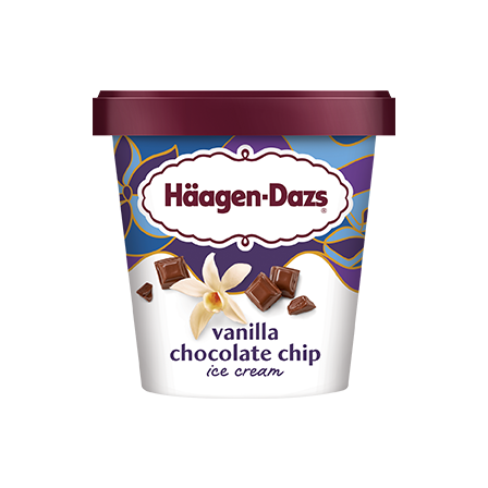 HAAGEN DAZS VANILLA CHOCOLATE CHIP 14OZ