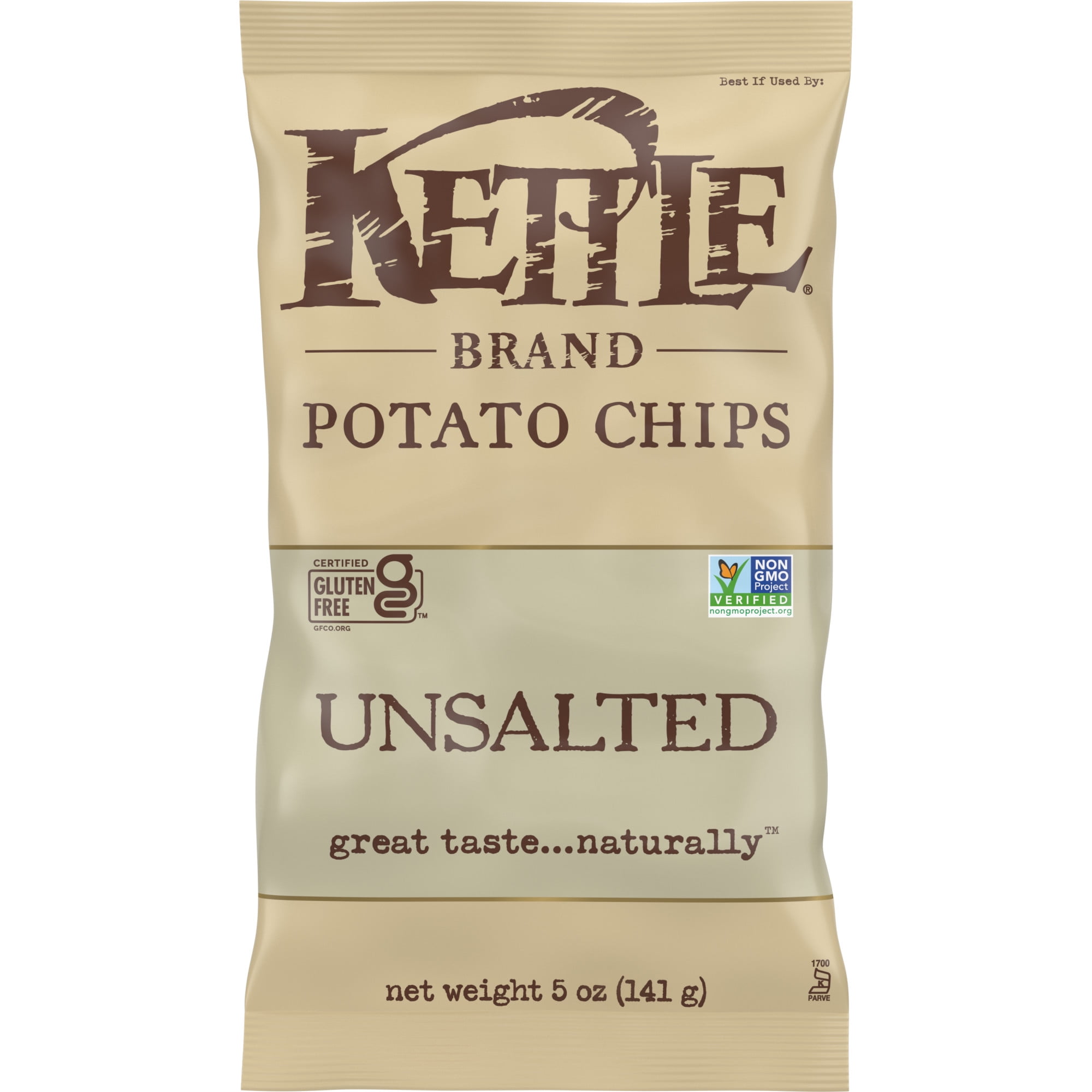 KETTLE POTATO CHIPS UNSALTED 5OZ