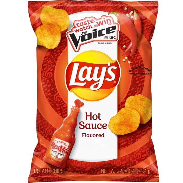 LAYS FRANKS RED HOT POTTAO CHIPS