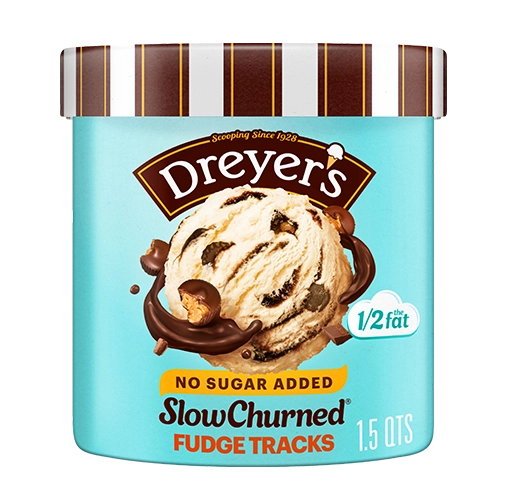 DREYERS SLOW CHURNED FUDGE TRACKS