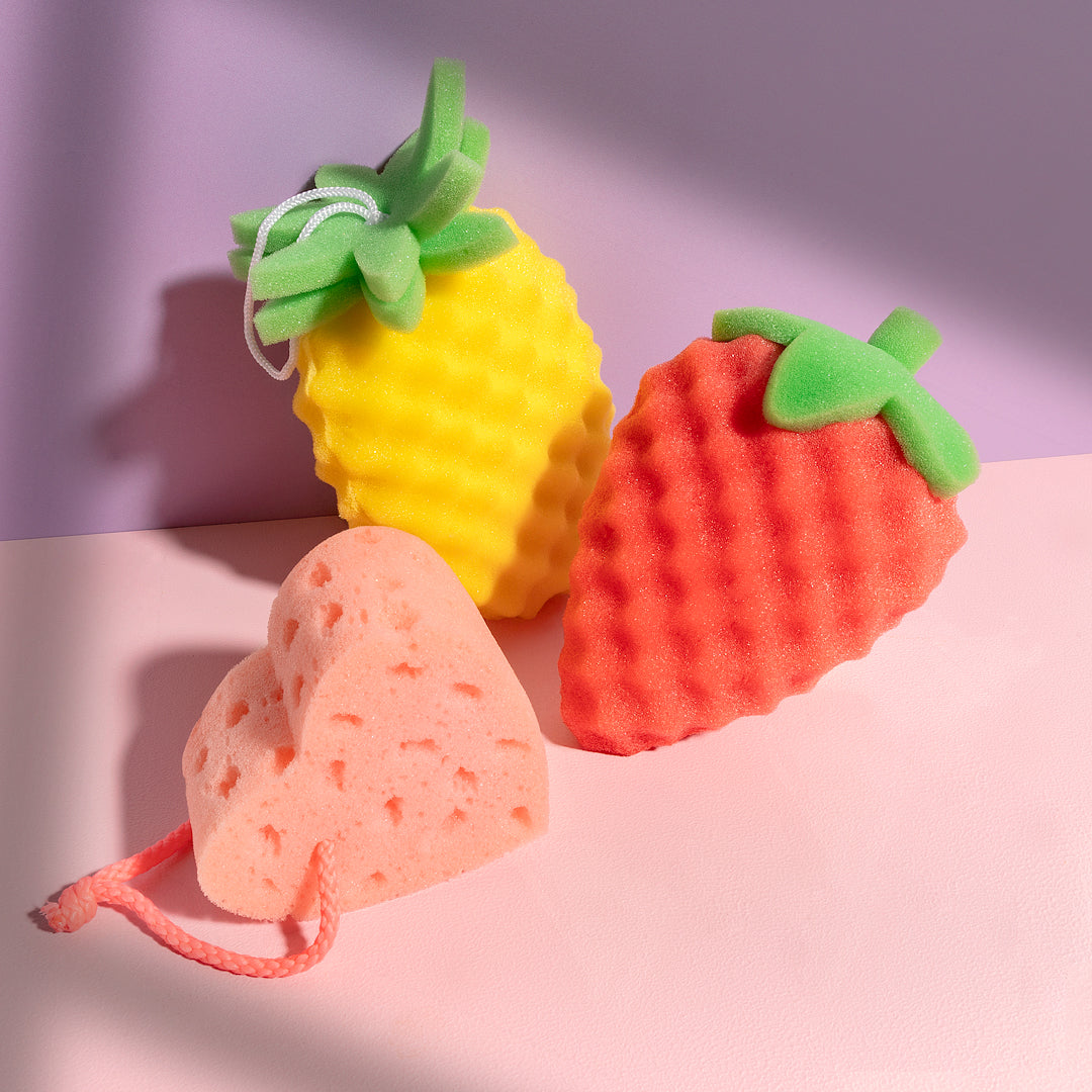 BATH SPONGE WITH FRUIT 1C