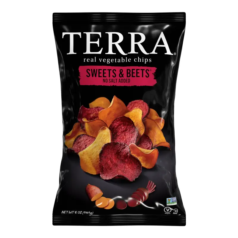 TERRA CHIPS SWEETS & BEETS NO SALT ADDED 5 OZ