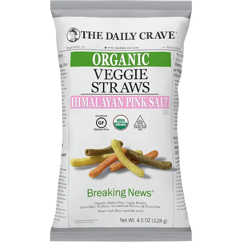 TEH DAILY CRAVE ORGANIC VEGGIE STRAWS HIMALAYAN PI