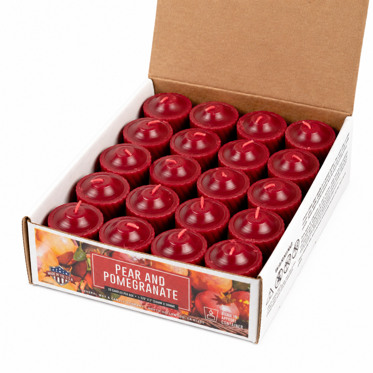 GENERAL WAX PEAR POMEGRANATE CANDLE
