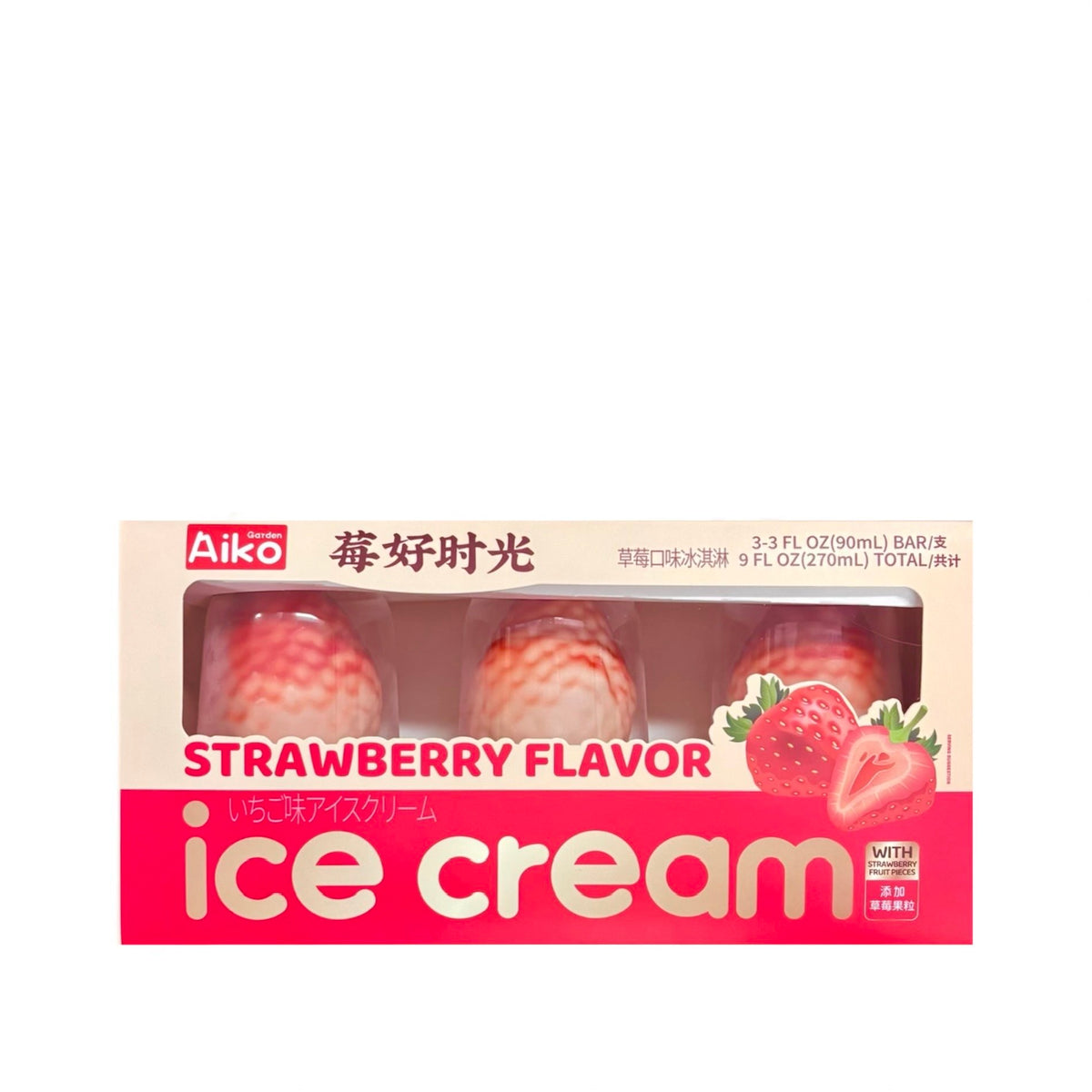 AIKO STRAWBERRY ICE CREAM