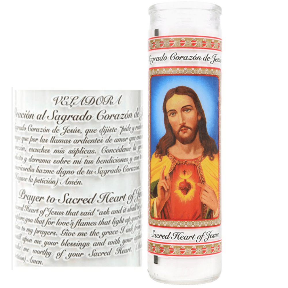 CANDLE SACRED HEART PRAYER