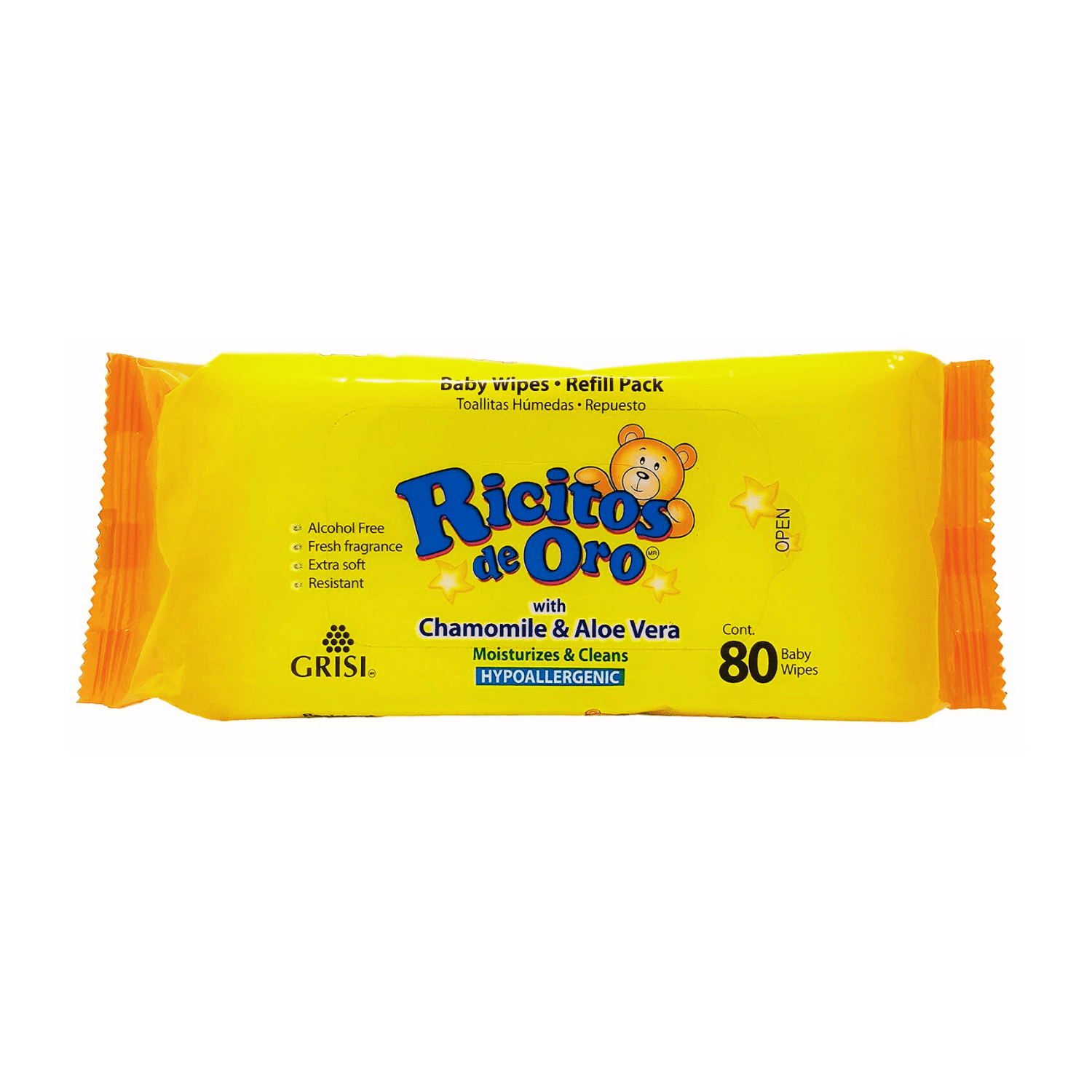 RICITOS DE ORO BABY WIPES 80C