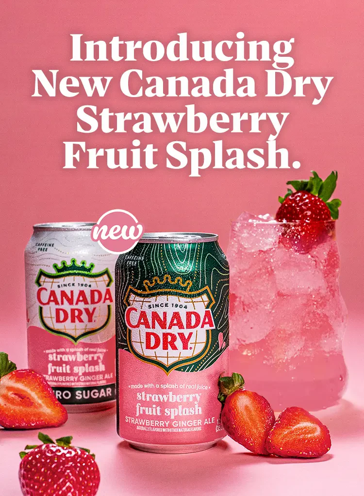 CANADA DRY STRAWBERRY FRUIT SPLASH