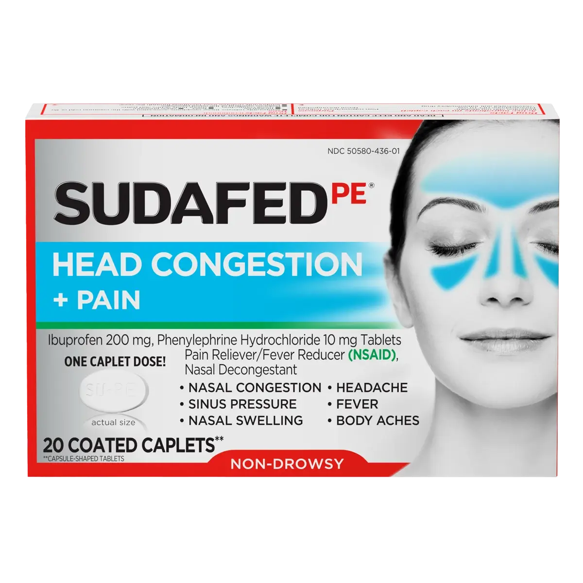 SUDAFED PE HEAD CONGESTION + FLUE SEVERE