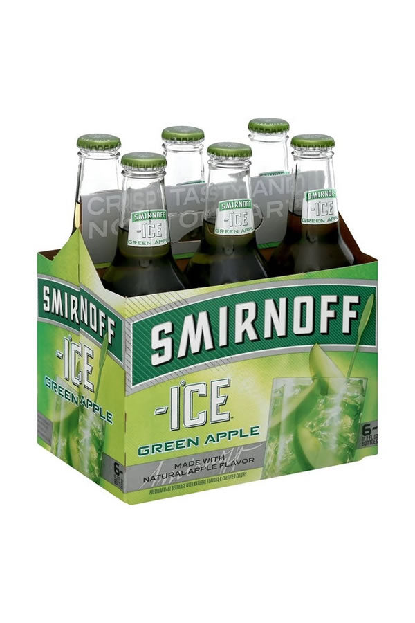 SMIRNOFF ICE GREEN APPLE 6C