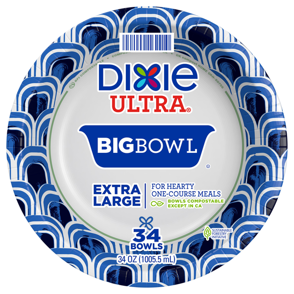 DIXIE ULTRA BIG BOWL EXTRA LARGE 34 C