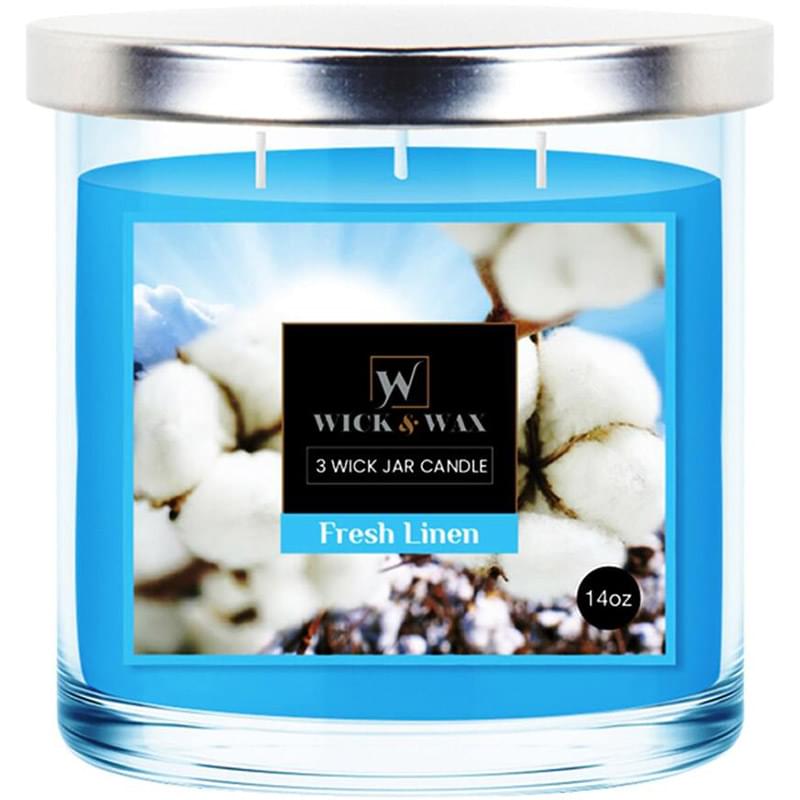 NATURE FRESH LINEN JAR CANDLE 14 OZ