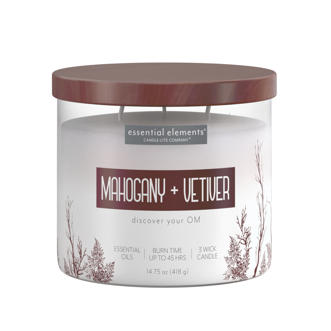 CANDLELITE ESSENTIAL MAHOGANY VETIVER