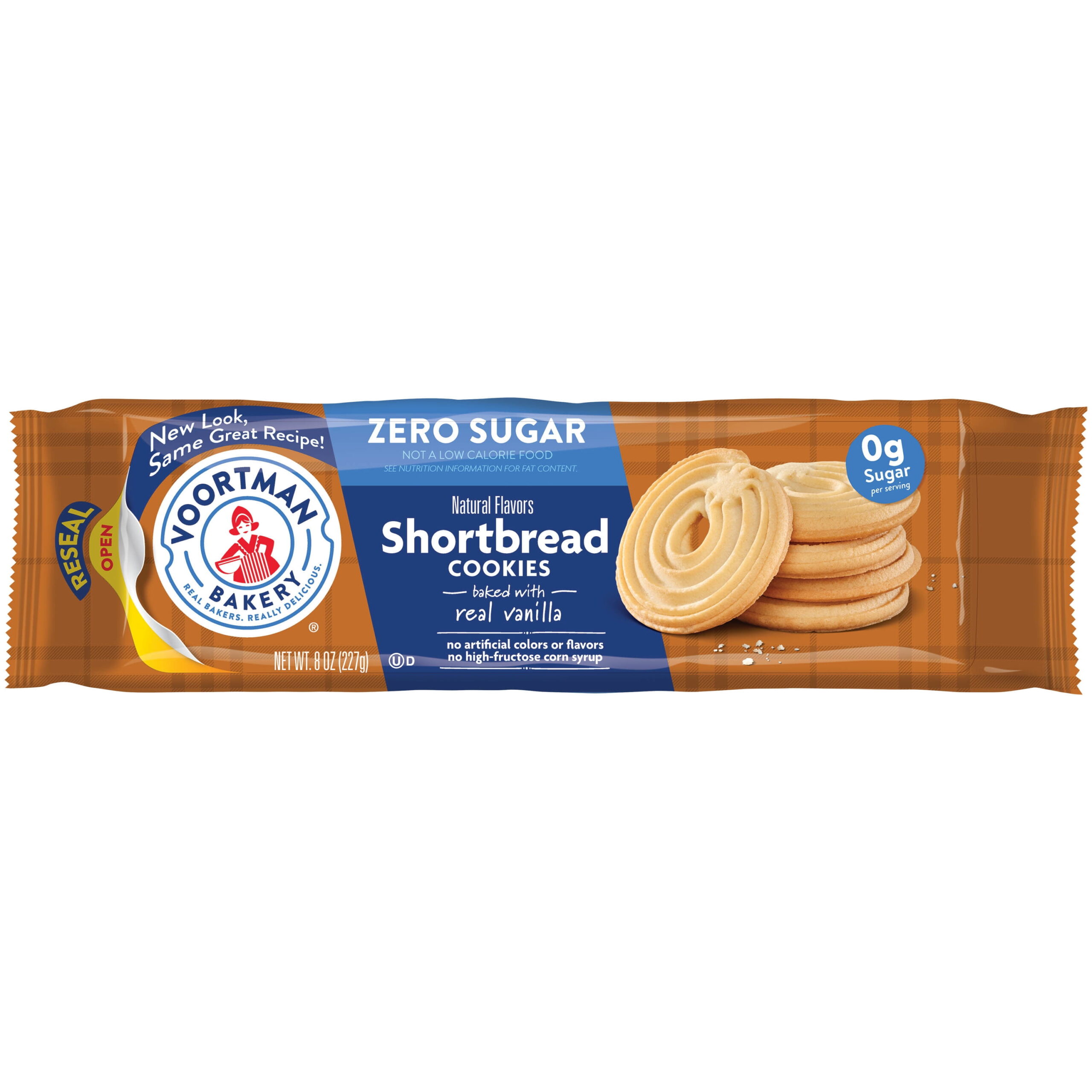 VOORTMAN SHORTBREAD ZERO SUGAR VANILLA COOKIES