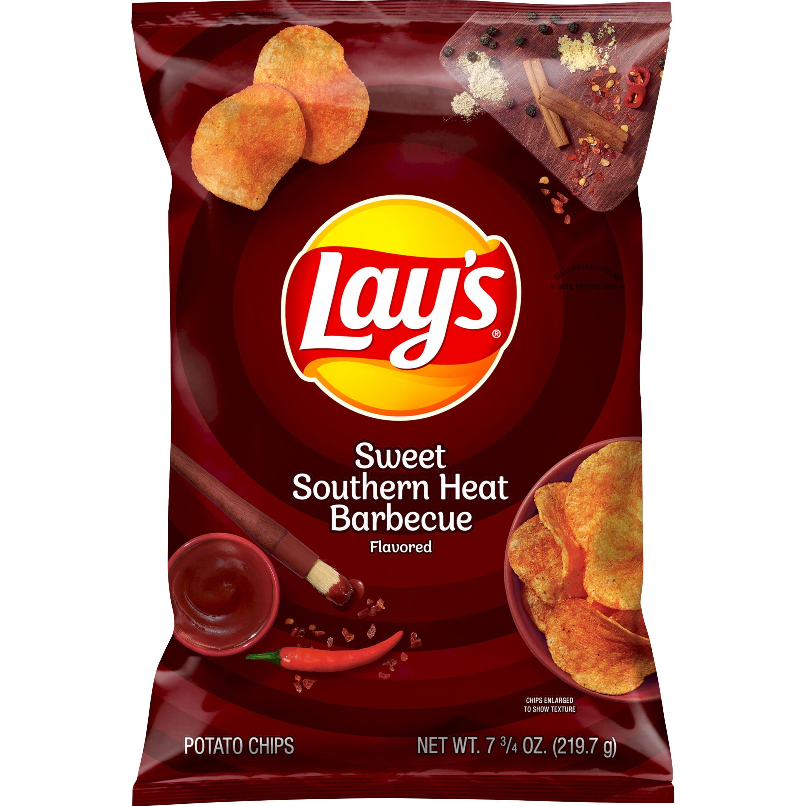 LAYS SWEET SOUTHER HEAT BARBECUE 2 OZ