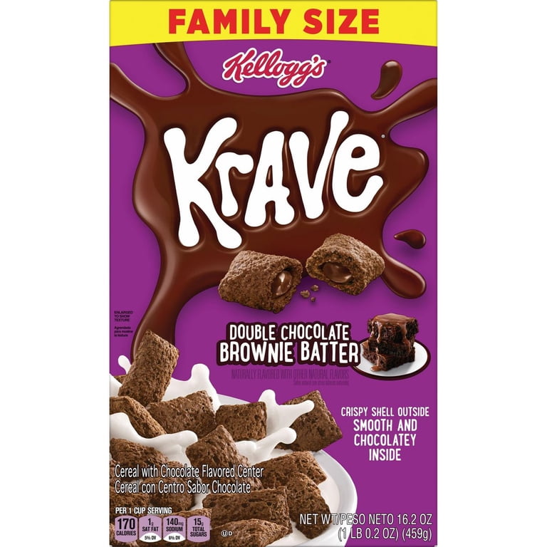 KELLOGS KRAVE DOUBLE CHOCOLATE BROWNIE BATTER