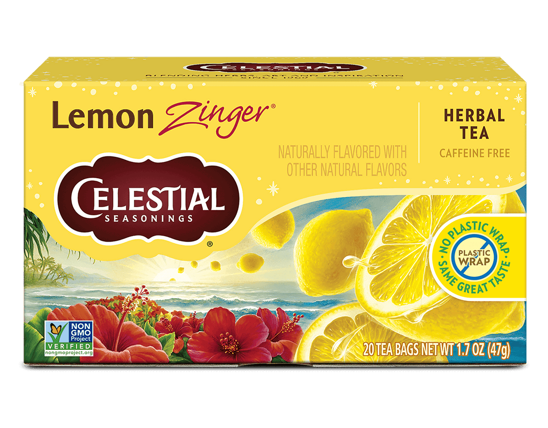 CELESTIAL HERBAL LEMON ZINGER TEA
