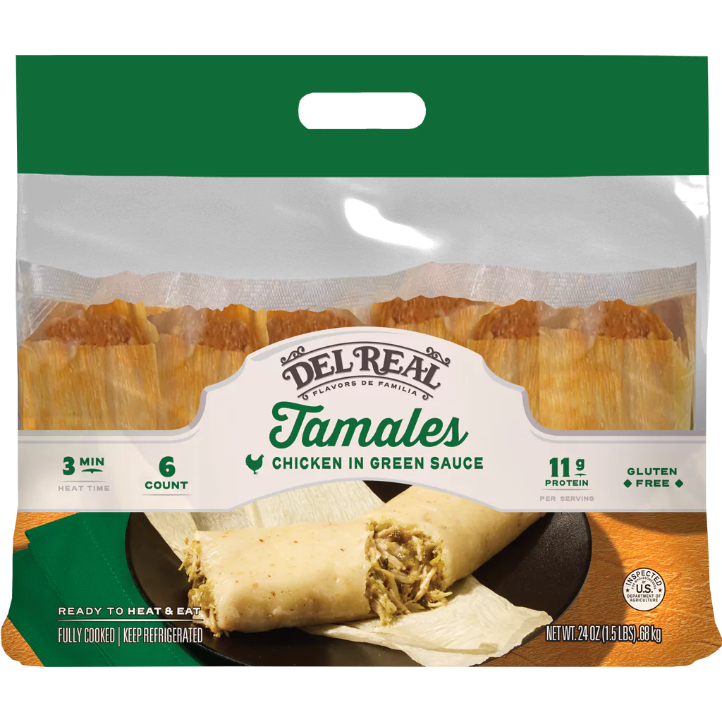 DEL REY CHICKEN TAMALE GREEN SAUCE