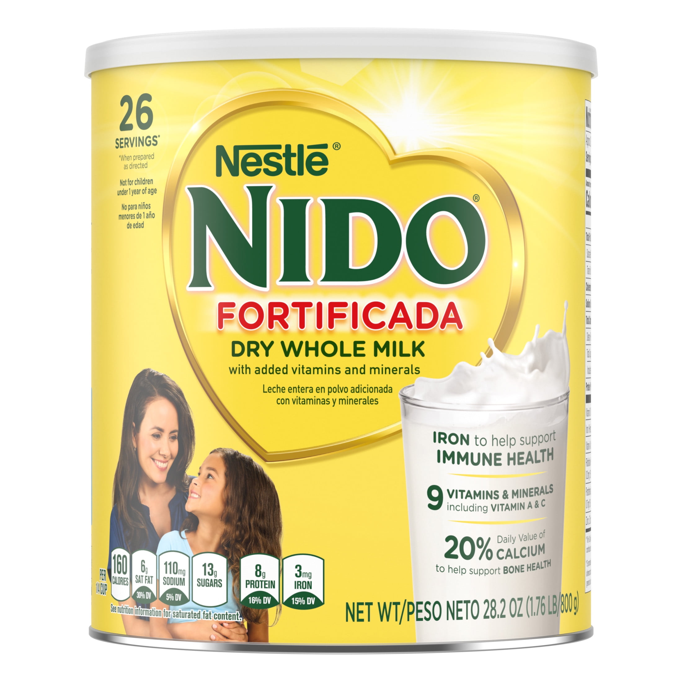 NESTLE NIDO DRY WHOLE MILK 12.6 OZ