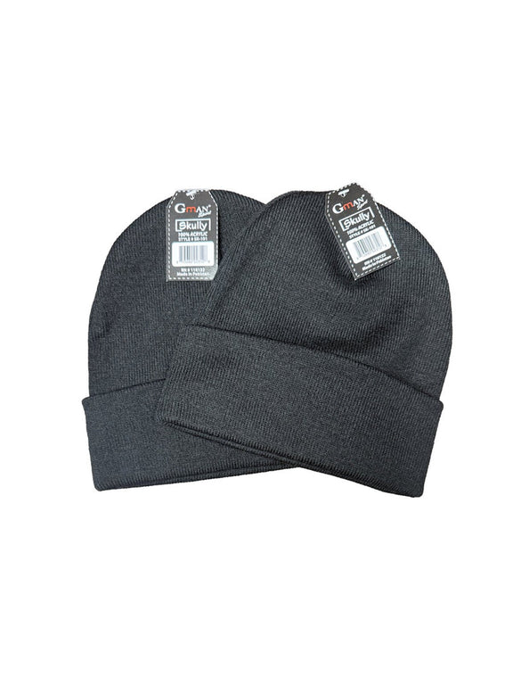 GMAN SKULLY BEANIE BLACK