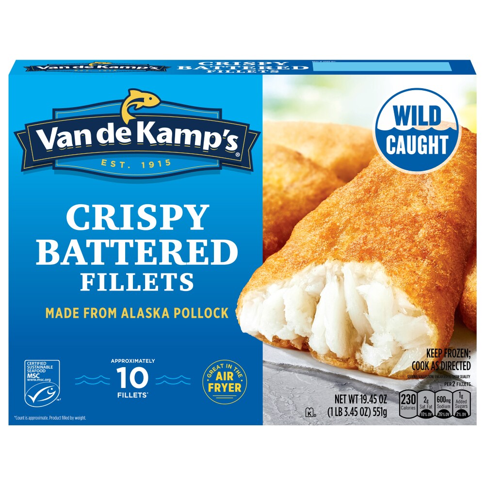 VAN DE KAMPS CRISPY BATTERED FILLET 19.5
