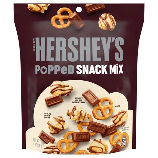 HERSHEYS POPPED SNACK MIX