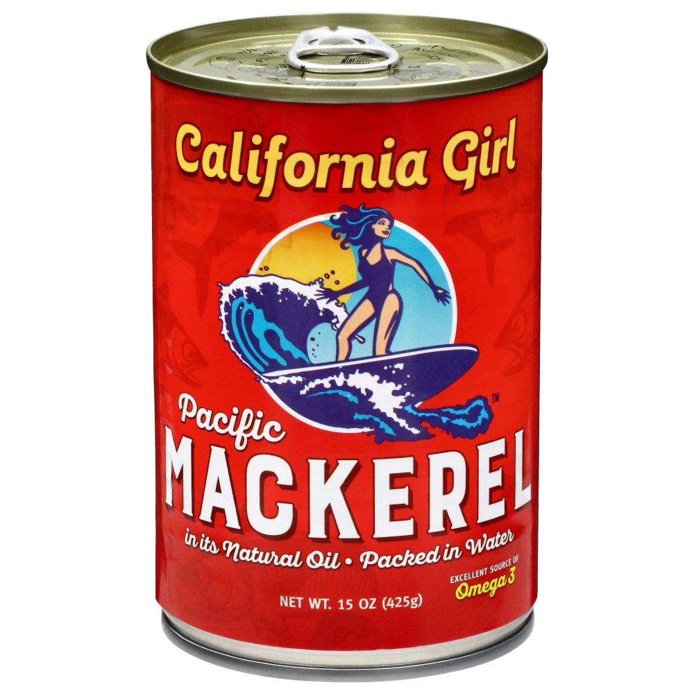 CALIFORNIA GIRL PACIFIC  MACKEREL 15 OZ
