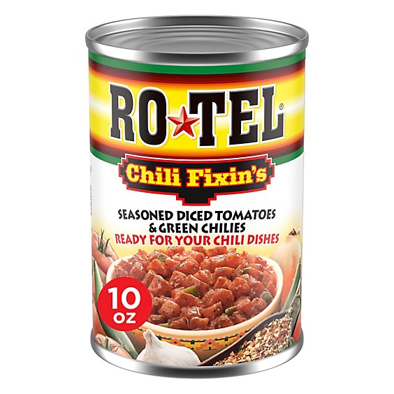 ROTEL CHILI FIXINS SEASONED DICED TOMATOES