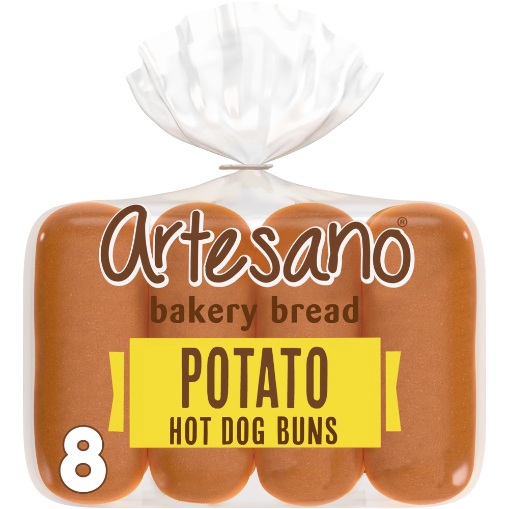 ARTESANO POTATO HOT DOG BUNS 16 OZ