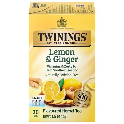 TWININGS LEMON & GINGER 20C