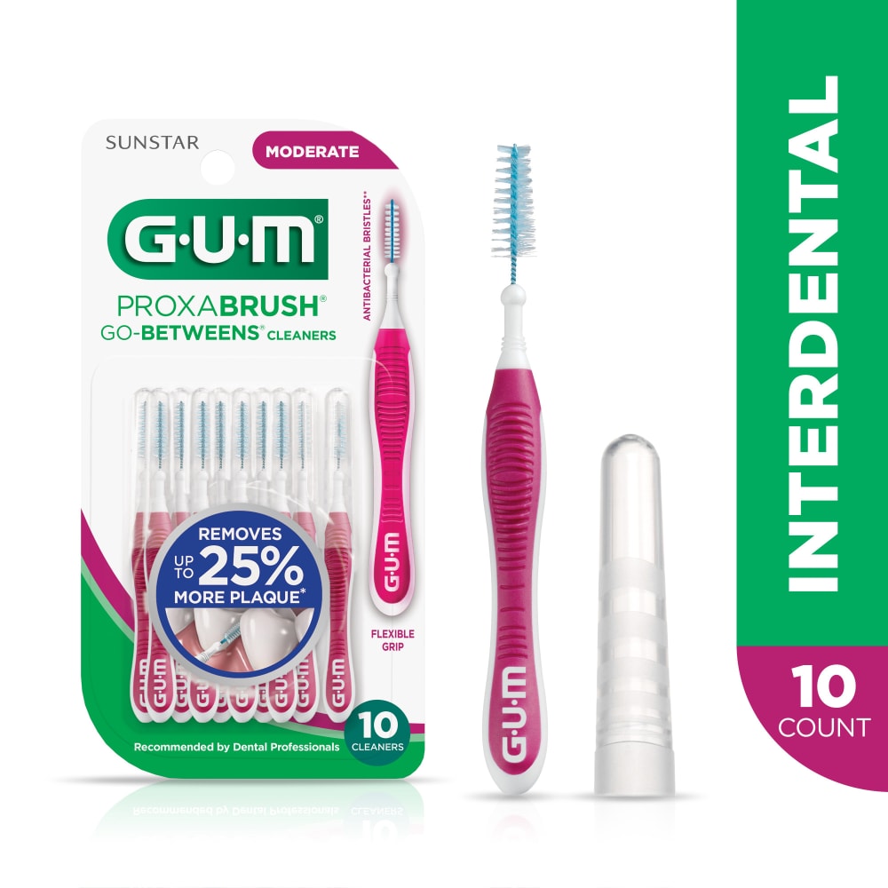GUM PROXABRUSH GO BETWEENS CLEANERS 10C