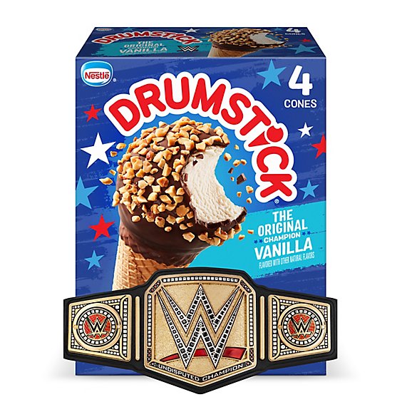 DRUMSTICK VANILLA CONES 4C