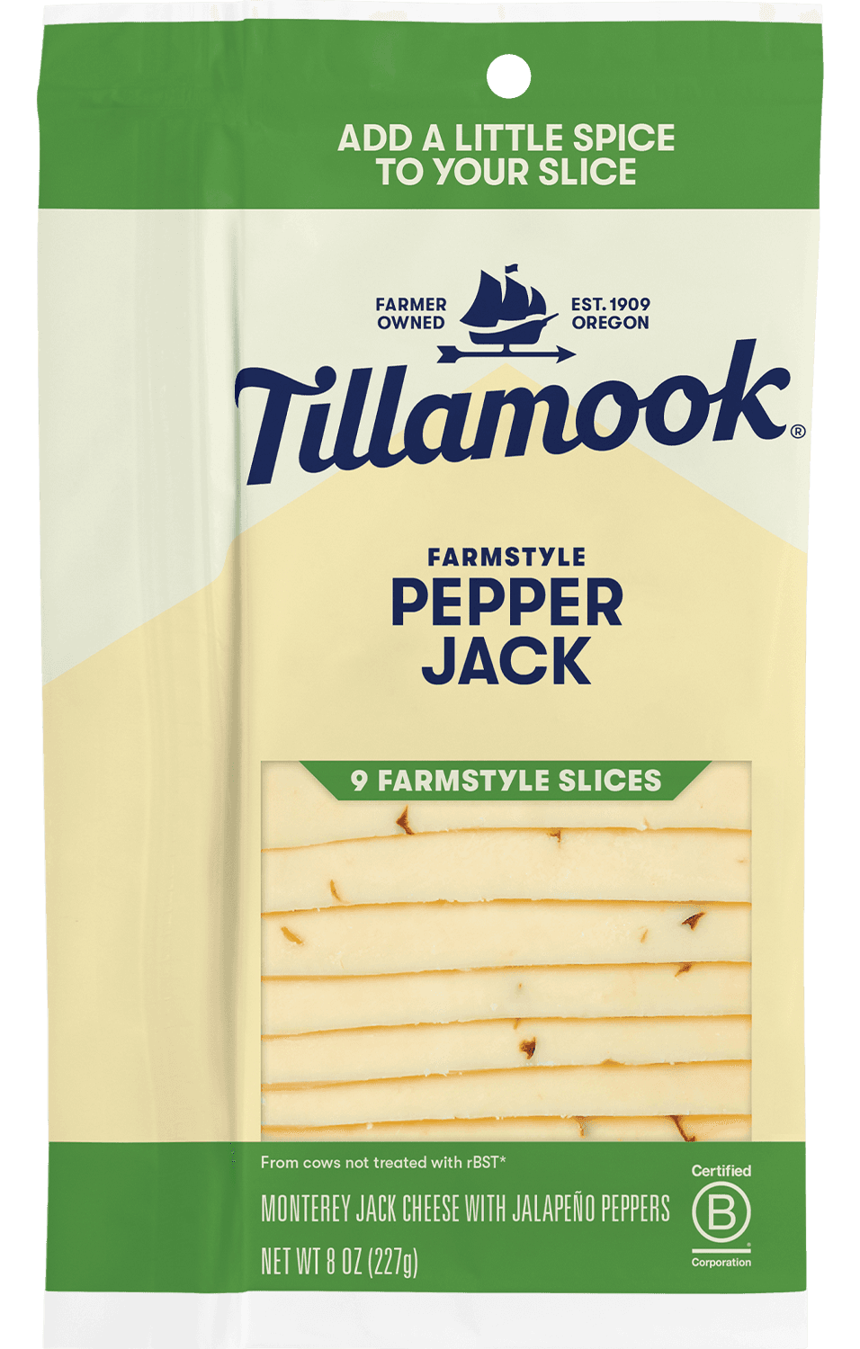 TILLAMOOK PEPPER JACK SLICE CHEESE