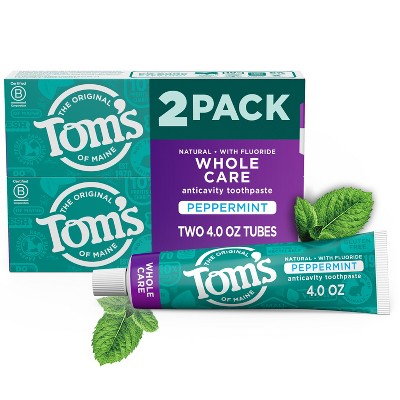 TOMS TOOTHPASTE WHOLE CARE PEPPERMINT