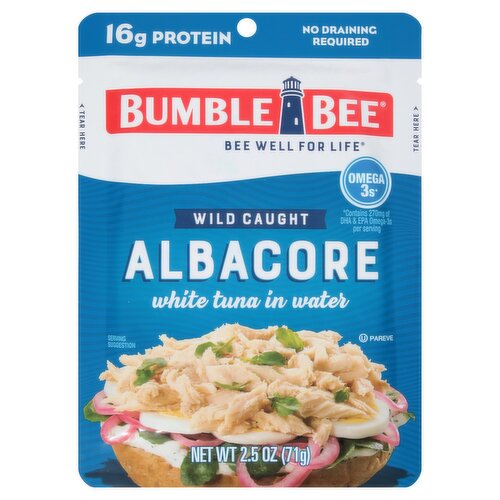 BUMBLEBEE ALBACORE WHITE TUNA IN WATER 2.5 OZ