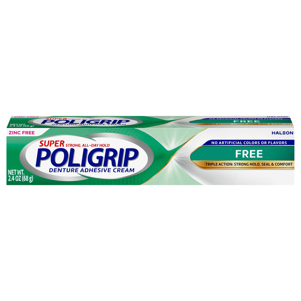 POLIGRIP SUPER DENTURE ADHESIVE CREAM