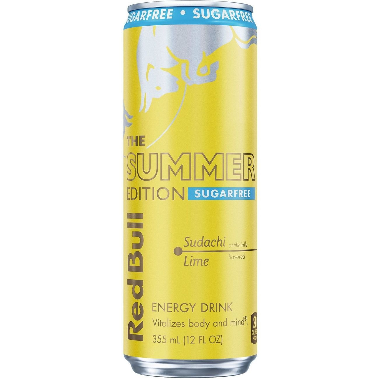 RED BULL SUGAR FREE SUDACHI LIME 12 OZ