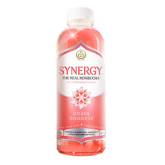 SYNERGY KOMBUCHA GUAVA GODDESS 16 OZ