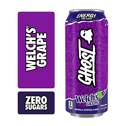 GHOST WELCHS GRAPE ZERO SUGAR 16 OZ