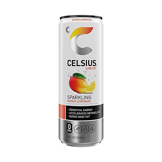 CELSIUS MANGO LEMONADE 12 OZ