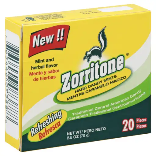 ZORRITONE HARD CANDY MINTS 2.5 OZ